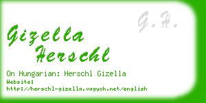 gizella herschl business card